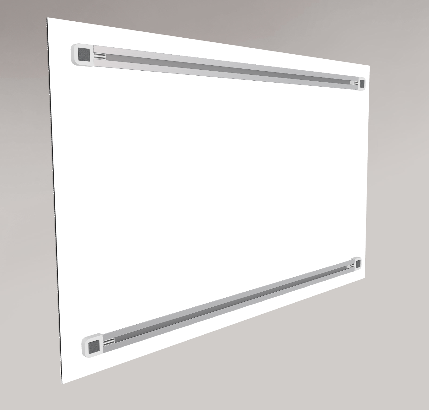Vue arrière tableau sans cadre